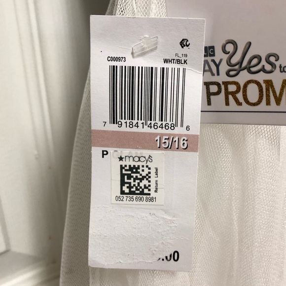 🎉🎉🎉HOST PICK!!! 🎉🎉🎉TLC Say Yes Created For Macy’s Black & White Long Formal Gown - Picture 13 of 16